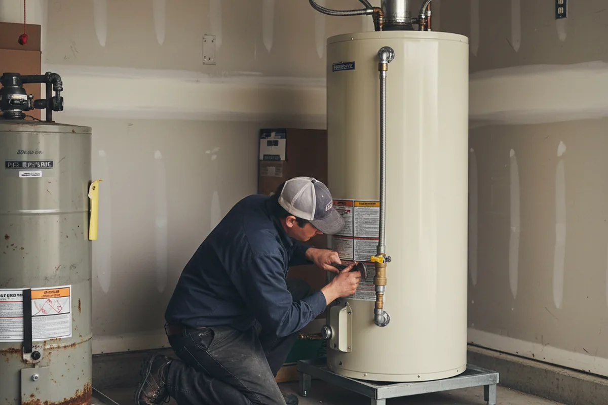 Water heater and shutoff valve replacement in Alta Vista