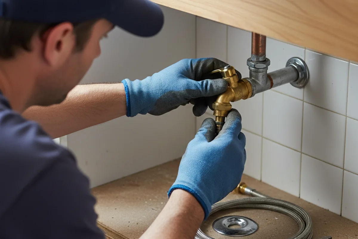 Shutoff valve and fitting work during Emergency Plumbing in Alta Vista